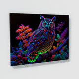 Trippy Psychedelic Owl Trip 85 Wall Art