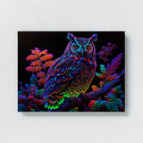 Trippy Psychedelic Owl Trip 85 Wall Art