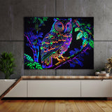 Trippy Psychedelic Owl Trip 86 Wall Art