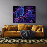 Trippy Psychedelic Owls 96 Wall Art