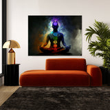 Trippy Psychedelic Seven Chakra 4 Wall Art