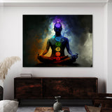 Trippy Psychedelic Seven Chakra 4 Wall Art