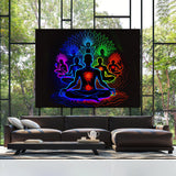 Trippy Psychedelic Seven Chakra 8 Wall Art