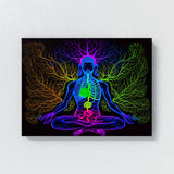 Trippy Psychedelic Seven Chakra 9 Wall Art