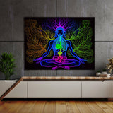 Trippy Psychedelic Seven Chakra 9 Wall Art