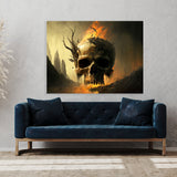 Trippy Psychedelic Skull 13 Wall Art