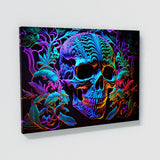 Trippy Psychedelic Skull 16 Wall Art