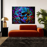 Trippy Psychedelic Skull 16 Wall Art