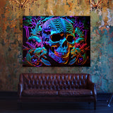 Trippy Psychedelic Skull 16 Wall Art