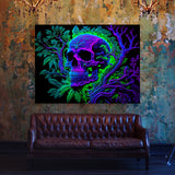 Trippy Psychedelic Skull 23 Wall Art