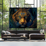 Trippy Psychedelic Tiger 100 Wall Art