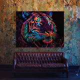 Trippy Psychedelic Tiger 109 Wall Art