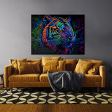 Trippy Psychedelic Tiger 90 Wall Art