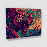Trippy Psychedelic Tiger 94 Wall Art