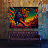 Trippy Psychedelic Tiger 95 Wall Art