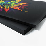 Trippy Psychedelic Weed Leaf 42 Wall Art