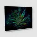 Trippy Psychedelic Weed Leaf 43 Wall Art