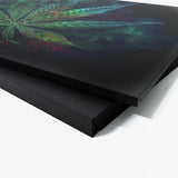Trippy Psychedelic Weed Leaf 43 Wall Art