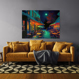 Pop Art Cafe Terrace At Night 56 Wall Art