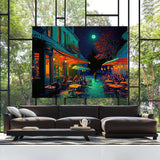Pop Art Cafe Terrace At Night 56 Wall Art