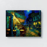 Pop Art Cafe Terrace At Night 58 Wall Art