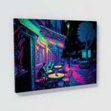 Pop Art Cafe Terrace At Night 61 Wall Art