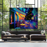 Pop Art Cafe Terrace At Night 64 Wall Art