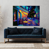 Pop Art Cafe Terrace At Night 64 Wall Art