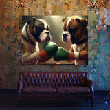 Dogs Boxing 8 Wall Art