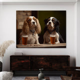 Dogs Drinking Beer 76 Wall Art