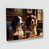 Dogs Drinking Coffee 63 Wall Art