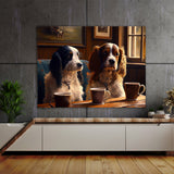 Dogs Drinking Coffee 63 Wall Art