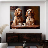 Dogs Drinking Coffee 67 Wall Art