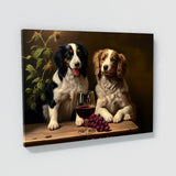 Dogs Drinking Wine 64 Wall Art