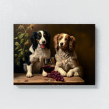 Dogs Drinking Wine 64 Wall Art