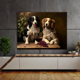 Dogs Drinking Wine 64 Wall Art