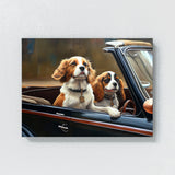 Dogs Driving A Car 42 Wall Art
