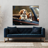 Dogs Driving A Car 42 Wall Art