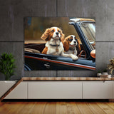 Dogs Driving A Car 42 Wall Art