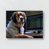 Dogs Financial Day Trader 1 Wall Art