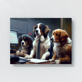 Dogs Financial Day Trader 3 Wall Art