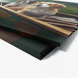 Dogs Fishing On A Lake 99 Wall Art