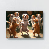 Dogs Having A Dance Party 28 Wall Art