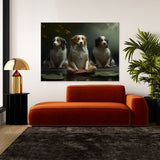 Dogs Meditating 106 Wall Art