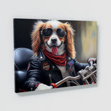 Dogs On A Motorcycle 74 Wall Art