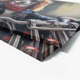 Dogs On A Motorcycle 74 Wall Art