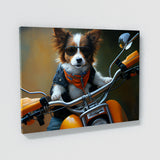 Dogs On A Motorcycle 75 Wall Art