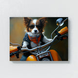 Dogs On A Motorcycle 75 Wall Art