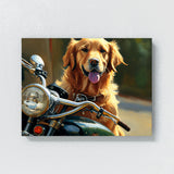 Dogs On A Motorcycle 80 Wall Art
