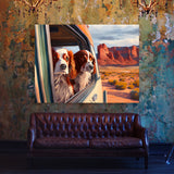 Dogs On A Road Trip 44 Wall Art